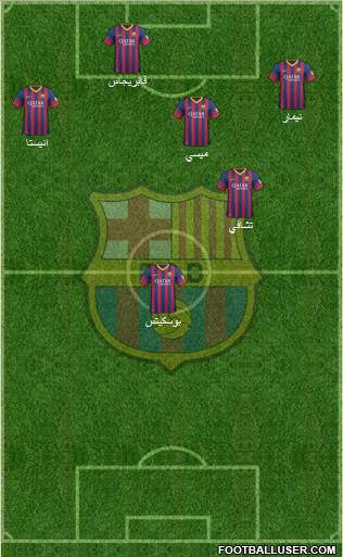 F.C. Barcelona Formation 2014