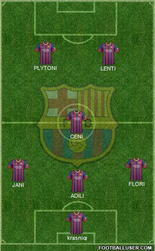 F.C. Barcelona Formation 2014