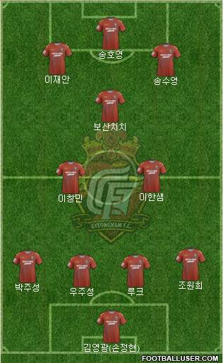 Gyeongnam FC Formation 2014