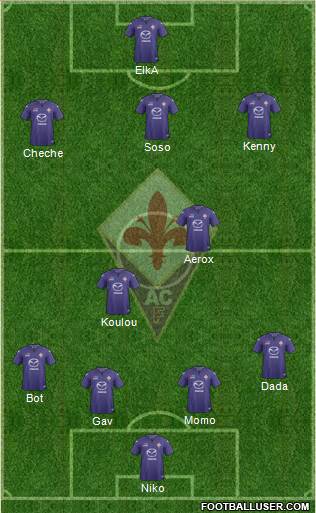 Fiorentina Formation 2014