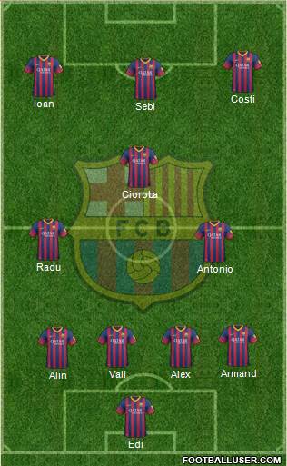F.C. Barcelona Formation 2014