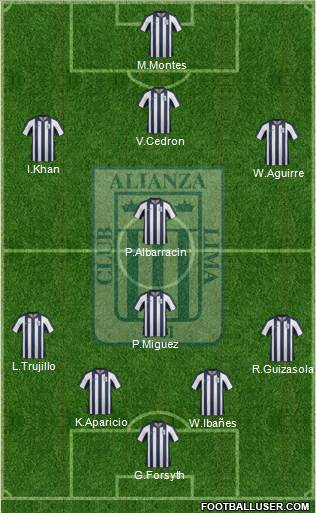 C Alianza Lima Formation 2014