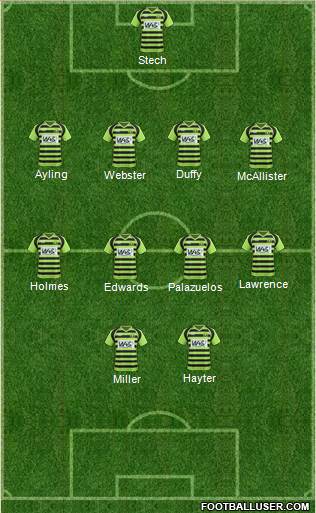 Yeovil Town Formation 2014