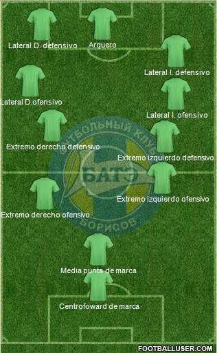 BATE Borisov Formation 2014
