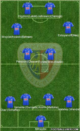 Piast Gliwice Formation 2014