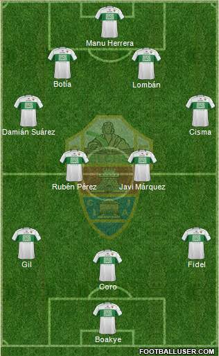Elche C.F., S.A.D. Formation 2014