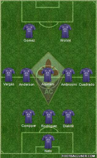 Fiorentina Formation 2014