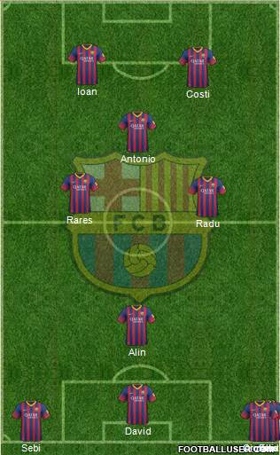 F.C. Barcelona Formation 2014