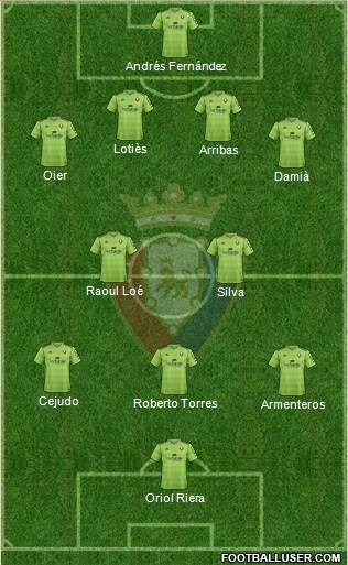C. At. Osasuna Formation 2014
