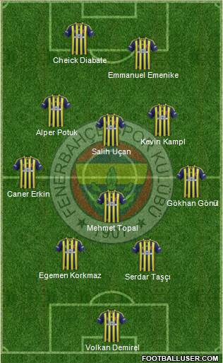 Fenerbahçe SK Formation 2014