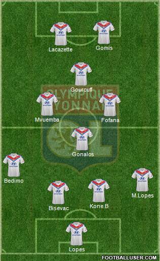 Olympique Lyonnais Formation 2014