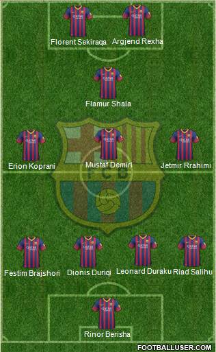 F.C. Barcelona Formation 2014