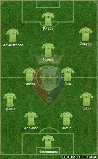 C. At. Osasuna Formation 2014