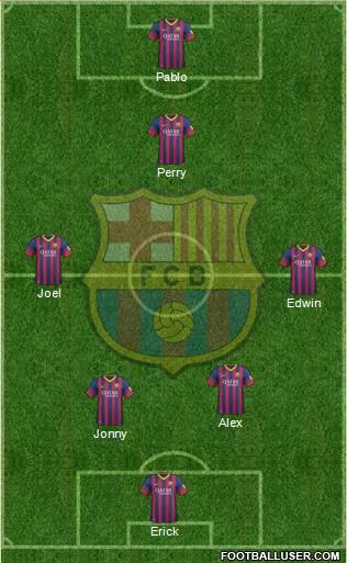 F.C. Barcelona Formation 2014