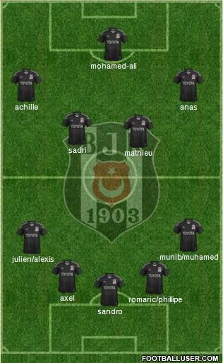 Besiktas JK Formation 2014