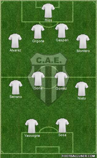 Estudiantes de Buenos Aires Formation 2014