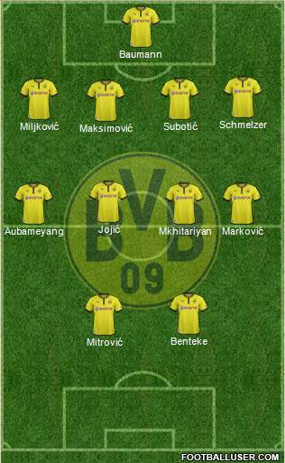 Borussia Dortmund Formation 2014