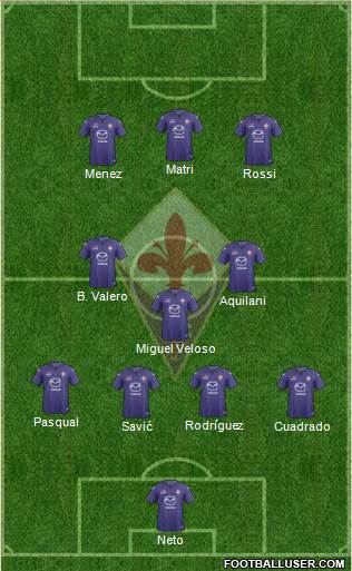 Fiorentina Formation 2014