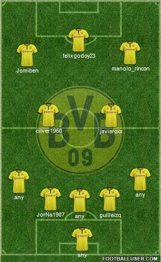 Borussia Dortmund Formation 2014
