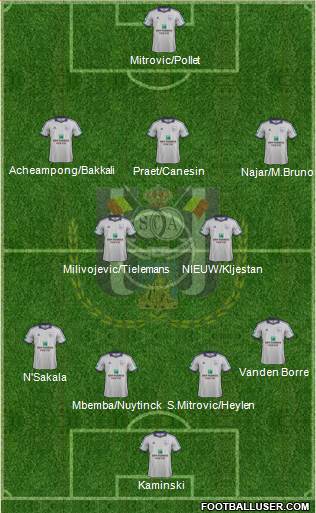 RSC Anderlecht Formation 2014