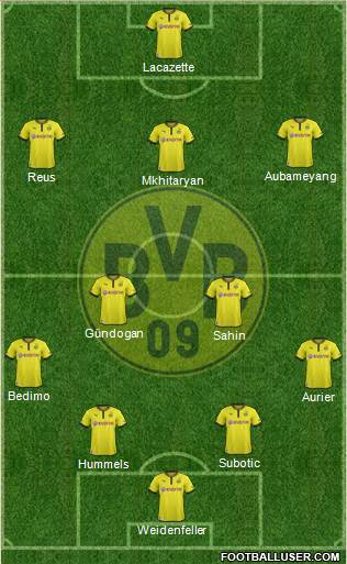 Borussia Dortmund Formation 2014