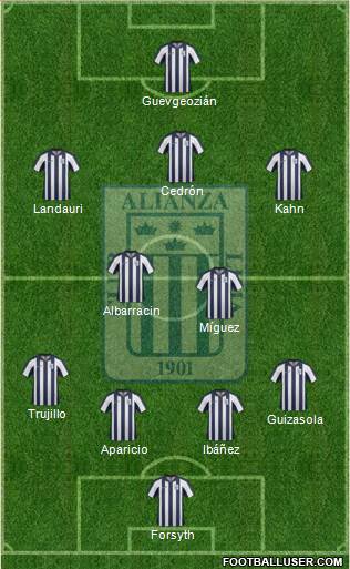 C Alianza Lima Formation 2014