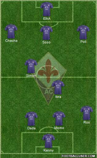 Fiorentina Formation 2014