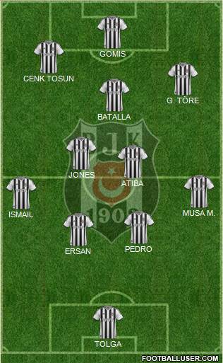 Besiktas JK Formation 2014