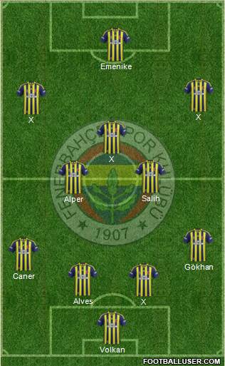 Fenerbahçe SK Formation 2014