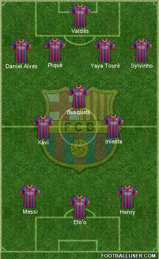 F.C. Barcelona Formation 2014