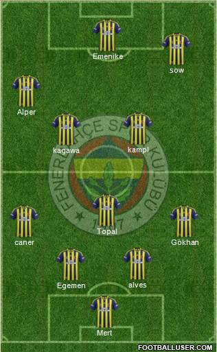 Fenerbahçe SK Formation 2014