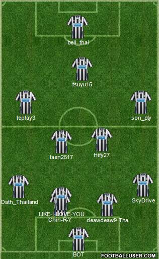 Newcastle United Formation 2014