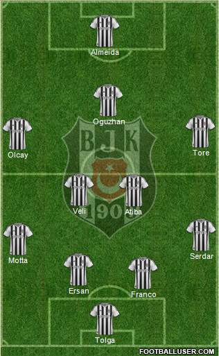 Besiktas JK Formation 2014