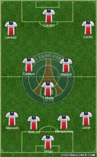 Paris Saint-Germain Formation 2014