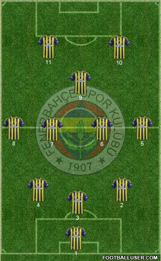 Fenerbahçe SK Formation 2014