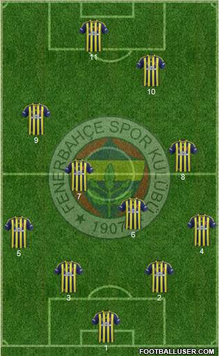 Fenerbahçe SK Formation 2014