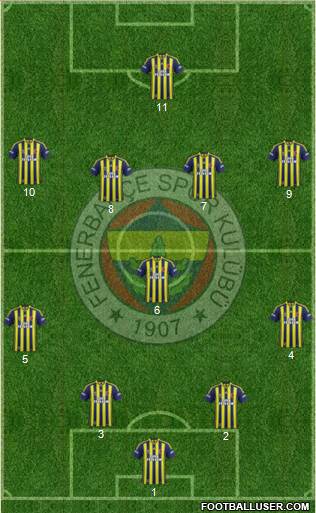 Fenerbahçe SK Formation 2014
