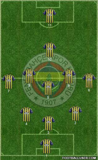 Fenerbahçe SK Formation 2014