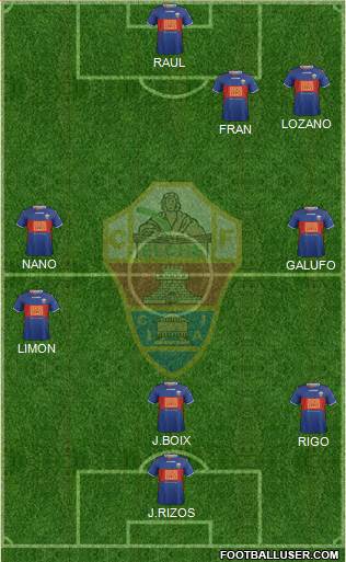 Elche C.F., S.A.D. Formation 2014