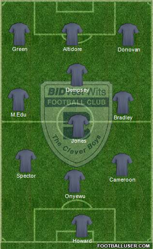 Bidvest Wits Formation 2014