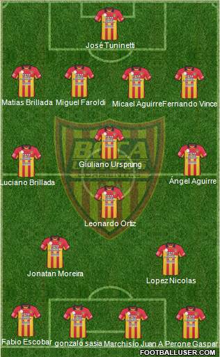 Boca Unidos Formation 2014