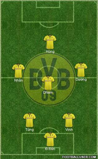 Borussia Dortmund Formation 2014