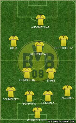 Borussia Dortmund Formation 2014