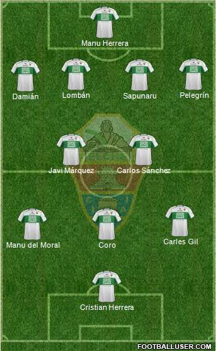 Elche C.F., S.A.D. Formation 2014