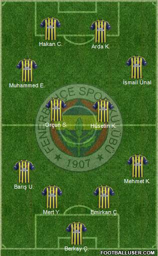 Fenerbahçe SK Formation 2014