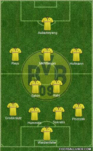 Borussia Dortmund Formation 2014