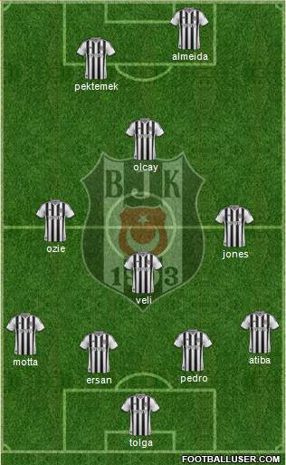 Besiktas JK Formation 2014
