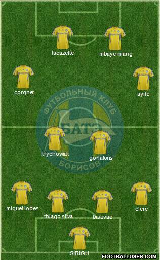 BATE Borisov Formation 2014