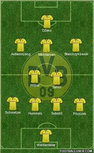 Borussia Dortmund Formation 2014