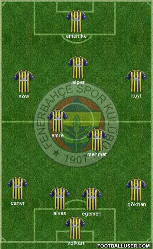 Fenerbahçe SK Formation 2014
